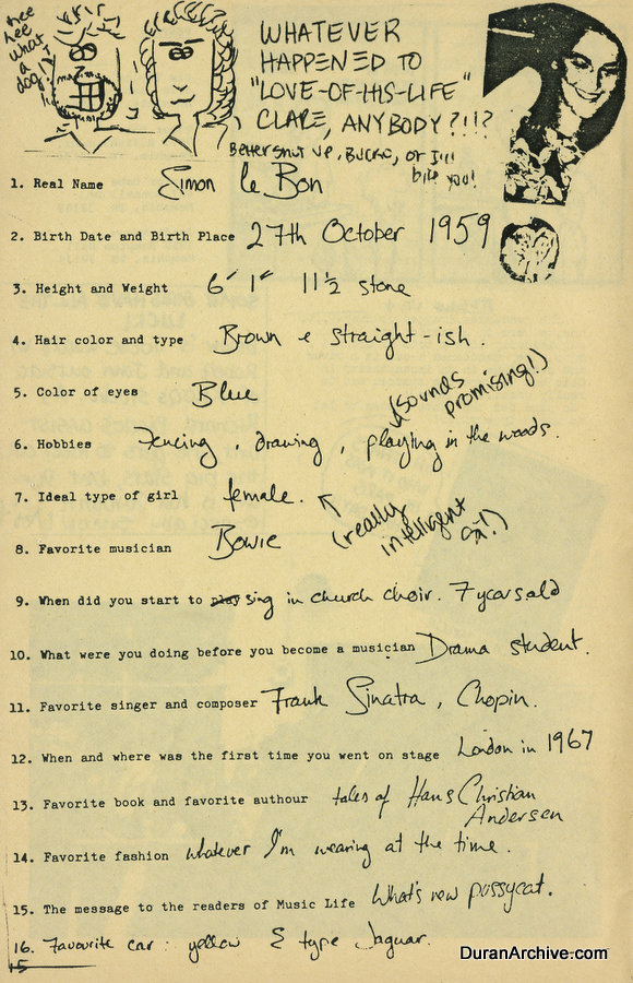 duran duran - DUCK issue 5