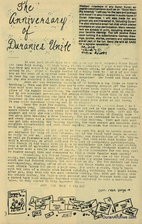 duran duran - DUCK issue 5